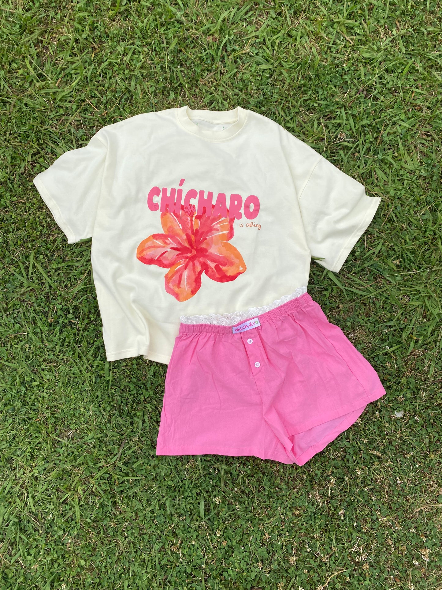 Camiseta Flor Chícharo